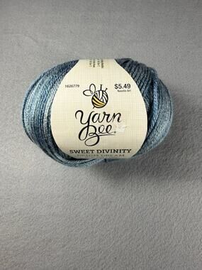 Yarn Bee Sweet Divinity Yarn Denim Dream Acrylic/Nylon 3.5oz 243yds ea